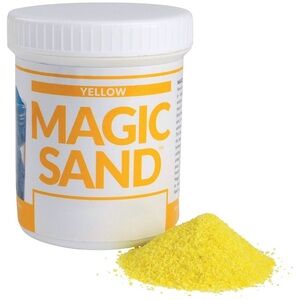 11 NEW 8-OUNCE JARS OF STEVE SPANGLER SCIENCE MAGIC SAND —BIN INCLUDED